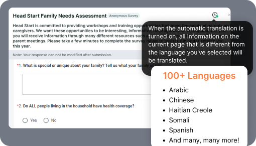 Auto-Translated to 100+ Languages